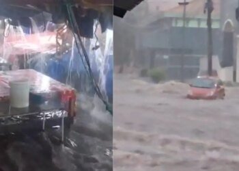 Video of flooding in San Pedro Sula.