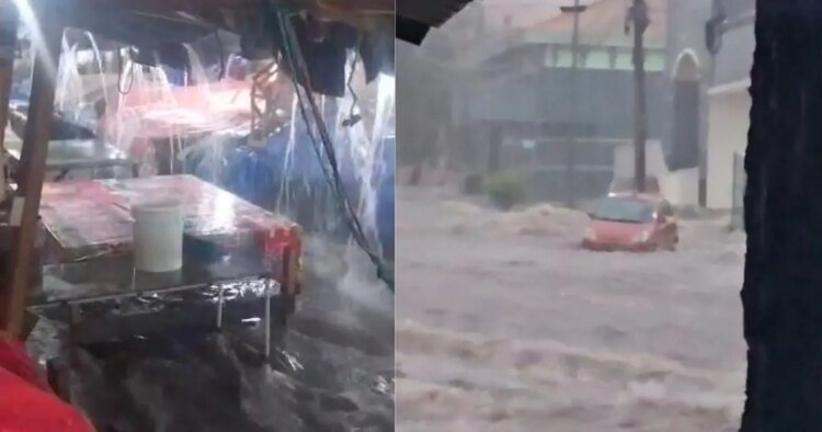 Video of flooding in San Pedro Sula.