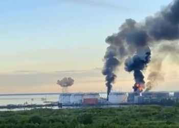 Ukraine claims drone attack on oil terminal in St. Petersburg