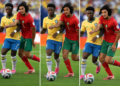 Brazil draws with Morocco. Crowd watches the game in Lisbon