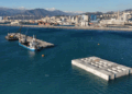 More than 70 concrete blocks are being placed in the Mediterranean: A giant wall will be built
