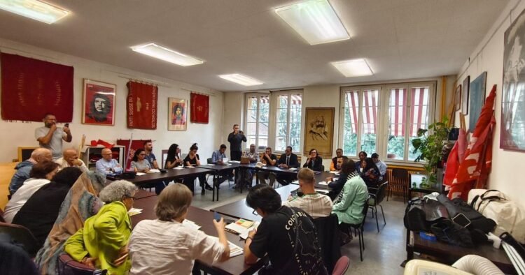 The Swiss Labor Party organizes a meeting on the Sahrawi labor track