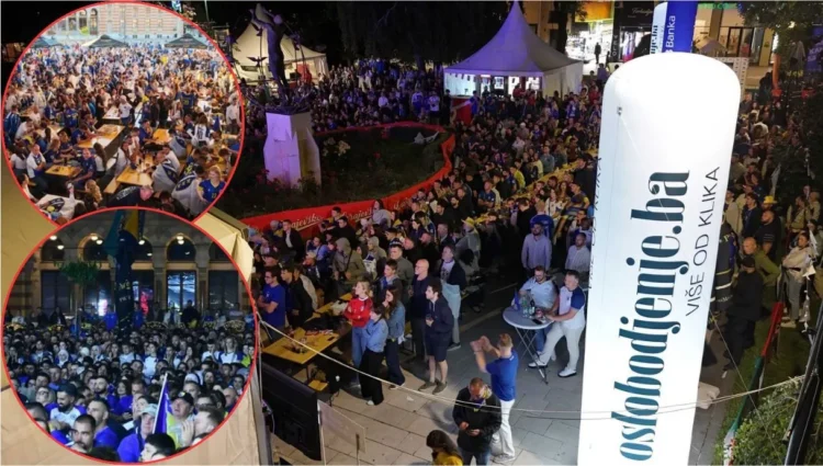 The dragons united Bosnia and Herzegovina, see the spectacular scenes from the crowded fan zones!