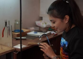 Art at your fingertips. She restores ancient artifacts and makes silver jewelry
