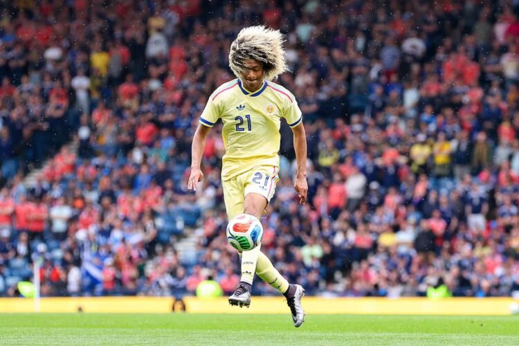 Tahith Chong, the only footballer born in Curacao who represents the island in the World Cup