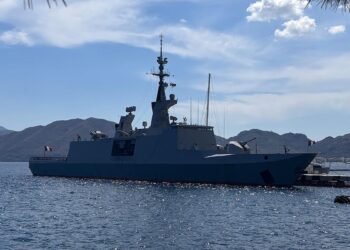 Giant Frigate with 151 crew anchored in that city