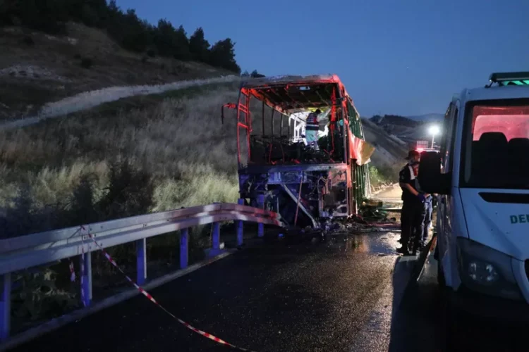 Turkey bus crash: Eight killed as vehicle catches fire in Denizli