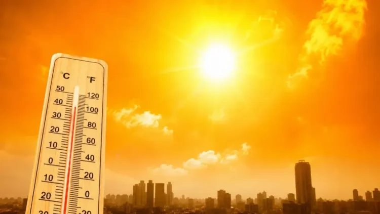 A severe heat wave in 11 states