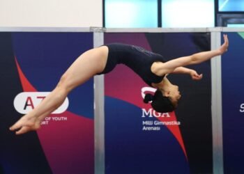 Azerbaijan Trampoline and Tumbling Championships held in Baku (PHOTO)