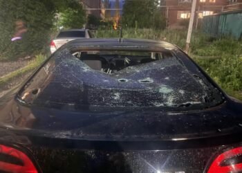 The hail that fell in Gyumri smashed the cars