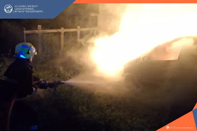 A car parked in Dilijan, Armenia was burnt 15:22, June 20