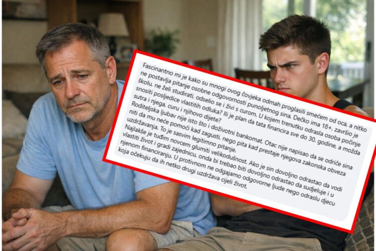 Slobodna Dalmacija – Young Croat does not want to listen to his father, refuses to enroll in college, but wants to receive alimony! His father no longer wants to finance him