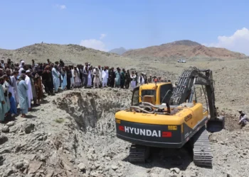 The extraction of green granite stone mine has started in Khost