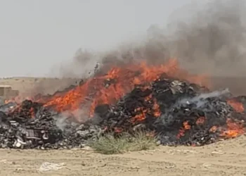 Helmand; More than 11 tons of smuggled drugs were burned in Bahramche district