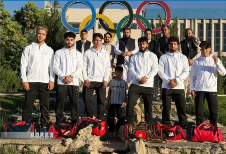 The Afghanistan Wushu team went to China to participate in the Asian Games