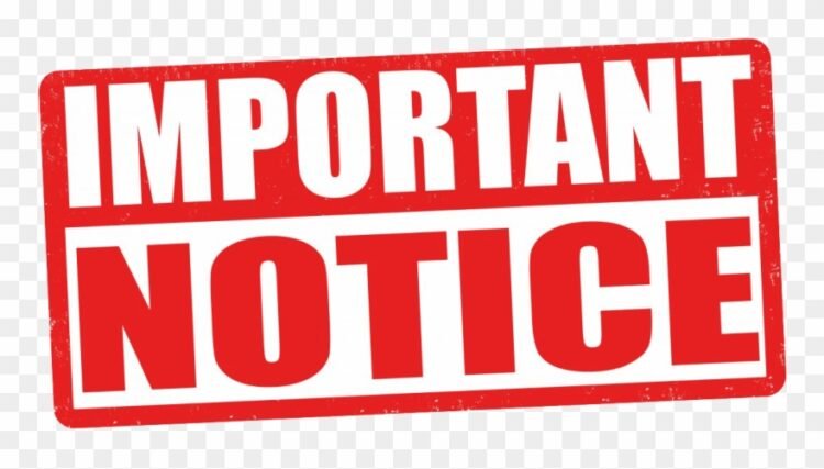 NOTICE For Calypso Monarch Competition
