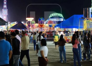 The people of Sampedrano already enjoy the mechanical games of the Juniana Fair