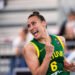 The Lithuanian women’s triples team fell against Ukraine