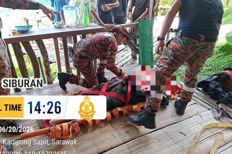 Kuching cop hurt after falling down 6m-deep gorge during village community programme