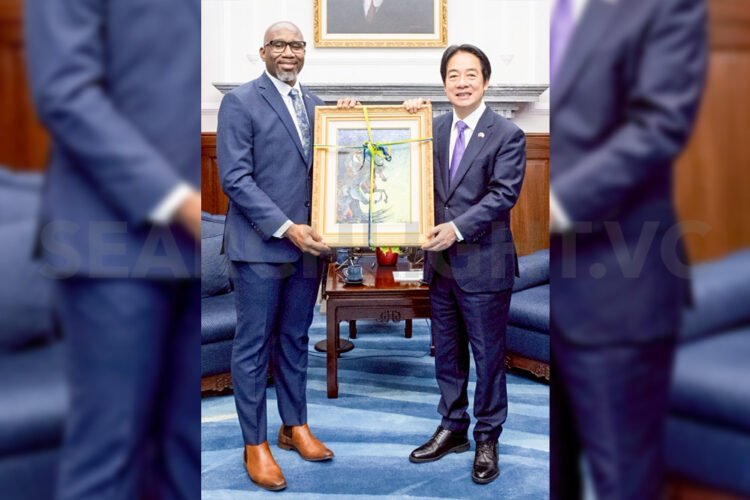 Kenton Chance presents Letter of Credence as SVG’s Ambassador to Taiwan