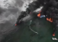 A shocking fire affected more than 30 vessels in a port in Ecuador and left at least two injured