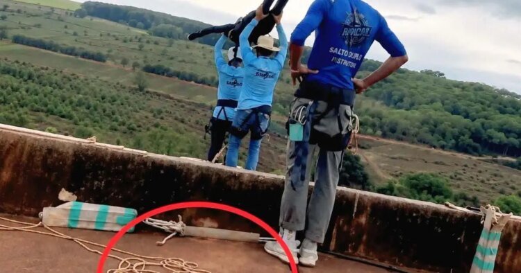 What happened to the rope?: instructors do not explain the death of María Eduarda in a bungee jump