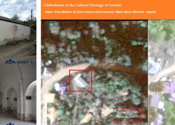 The Holy Astsvatsatsin Church of Mets Shen village of Shushi region is under the threat of possible destruction. warns Hovik Avanesov