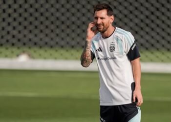 Messi trained in Kansas City after the statement from his family regarding the state of health of Jorge, his father.