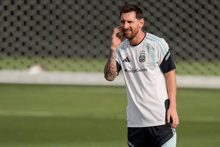 Messi trained in Kansas City after the statement from his family regarding the state of health of Jorge, his father.