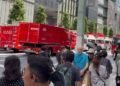 20 injured at Tokyo shopping center after man sprays strong-smelling substance in tourist district
