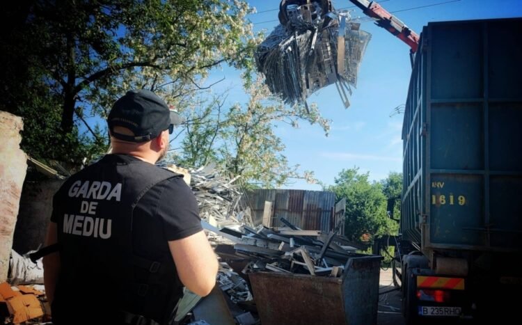 You land in Sintești after a month of flying with the drone. Fines of 320,000 lei given by the Environmental Guard and 11 tons of copper confiscated