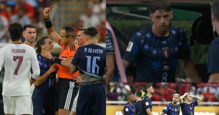 Valverde’s anger and another confronted the referee after Uruguay’s elimination