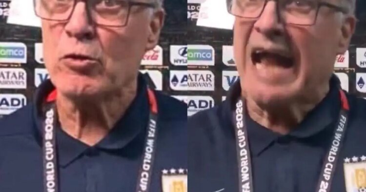 Bielsa loses control after elimination from Uruguay: “Give it at once!”