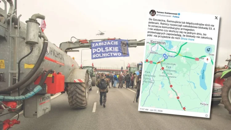 “Enough Mercosur” – Farmers block S3 and issue ultimatum to Tusk