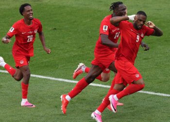 Canada won the first point in the history of the World Cup