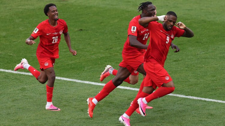 Canada won the first point in the history of the World Cup