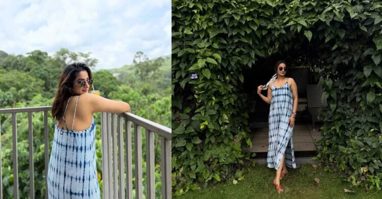 A day full of joy; Namita enjoying the sights at Kerala’s ‘Niagara’