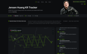 How one Korean student built hottest Jensen Huang stock tracker in six hours