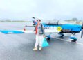 Taiwanese pilot flies around the world in nine days
