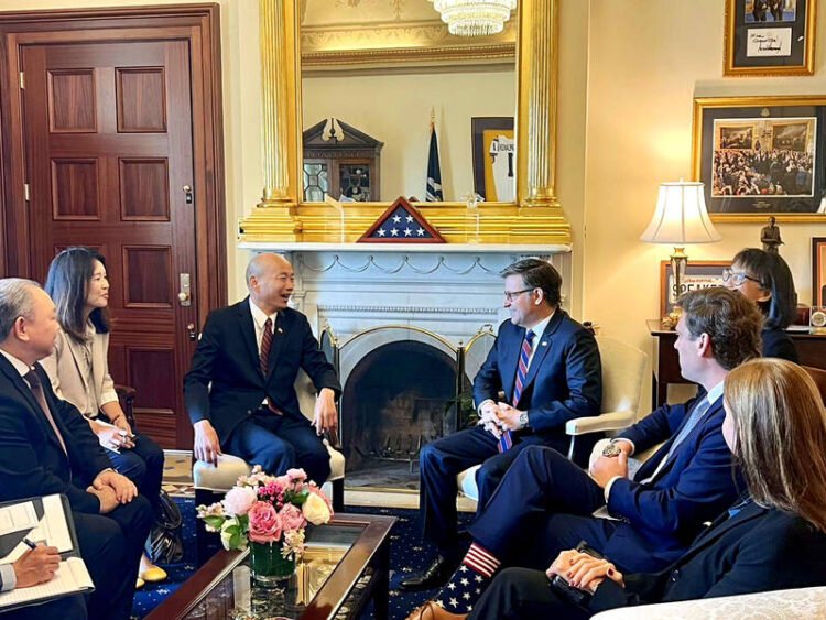 Han Kuo-yu discusses trade, deeper ties with US