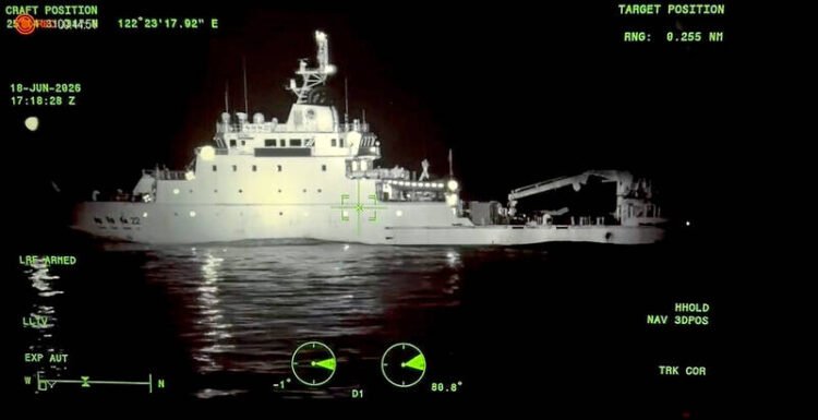 CGA drives away Chinese research vessel