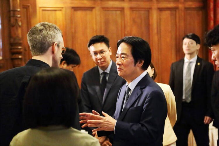 Taiwan’s president meets the world’s reporters