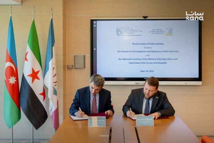 Syrian Diplomatic Institute signs MoU with Azerbaijan’s IDD