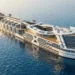 The floating city of the future will have trams, schools, a stadium and 80,000 inhabitants