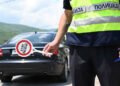 After a misunderstanding in traffic, a car hit a motorcycle and dragged the motorcyclist, then he ran away
