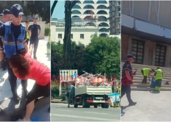 Video/ On the 29th day of the residence, the police intervened with force and took the benches from the protesters! Remove the shoes placed symbolically on the steps of the Prime Minister’s Office! Moments of tension