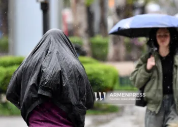 Heavy rains will fall in Gyumri and Aparan, Armenia 17:15, June 12