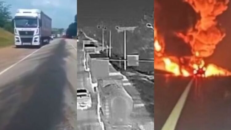 Everything that was supposed to go to the front is burning. Ukrainians attacked a Russian convoy with 50 trucks – World – News
