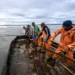Due to the industrial crisis, French fishermen gathered in Cherbourg