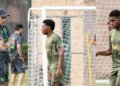 Honduras trained in Houston: images of Keyrol, Dereck present and absences